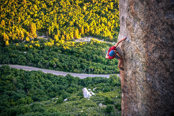 Brent Barghahn climbing