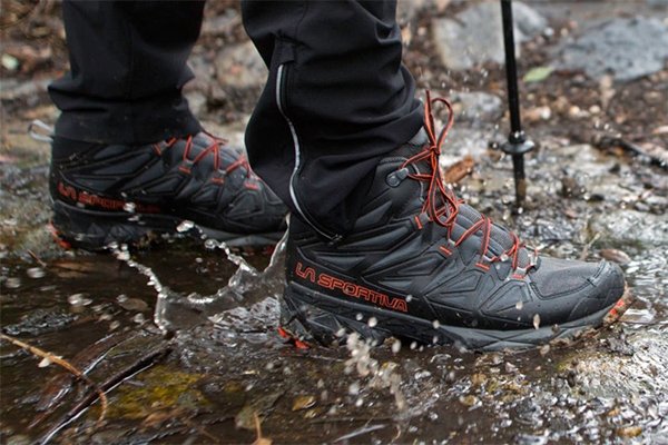La Sportiva boots in water