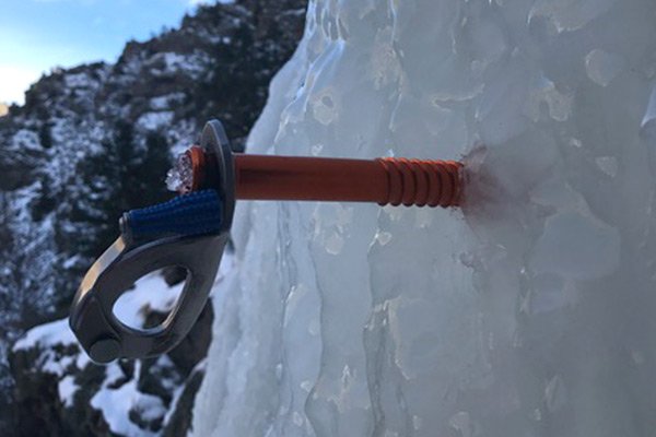 Ice screw in ice