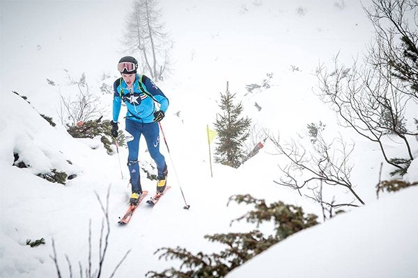 John Gaston skiing