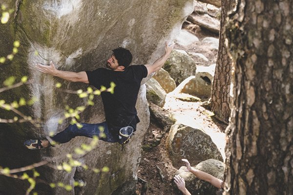 Jon Glassberg bouldering