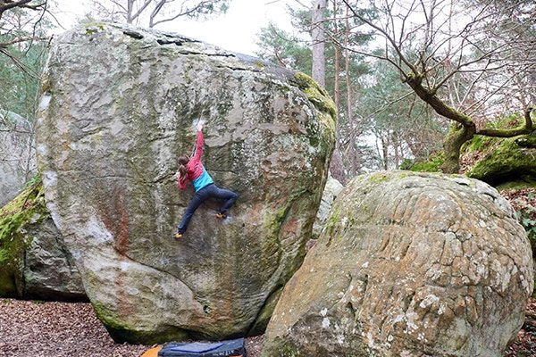 Paige Claassen bouldering