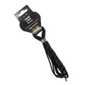 La Sportiva Shoelaces-Nucleo High II : lacets noirs de 56 pouces avec de fines mouchetures blanches, livrés avec une étiquette noire et jaune - parfaits pour remplacer les bottes La Sportiva Nucleo.