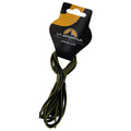 La Sportiva Shoelaces-Mtn Running noir et jaune (107 cm), idéal pour remplacer les lacets de vos chaussures de course en montagne, enroulés et attachés à l'emballage La Sportiva avec le logo de la montagne.