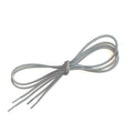 La Sportiva Shoelaces-Miura Womens (110CM) est un lacet de remplacement blanc-vert-jade, noué librement avec les extrémités et les agrafes visibles, présenté sur un fond blanc.
