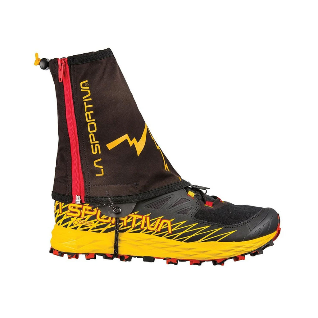 Winter Running Gaiter Black/Yellow Alt View #1
