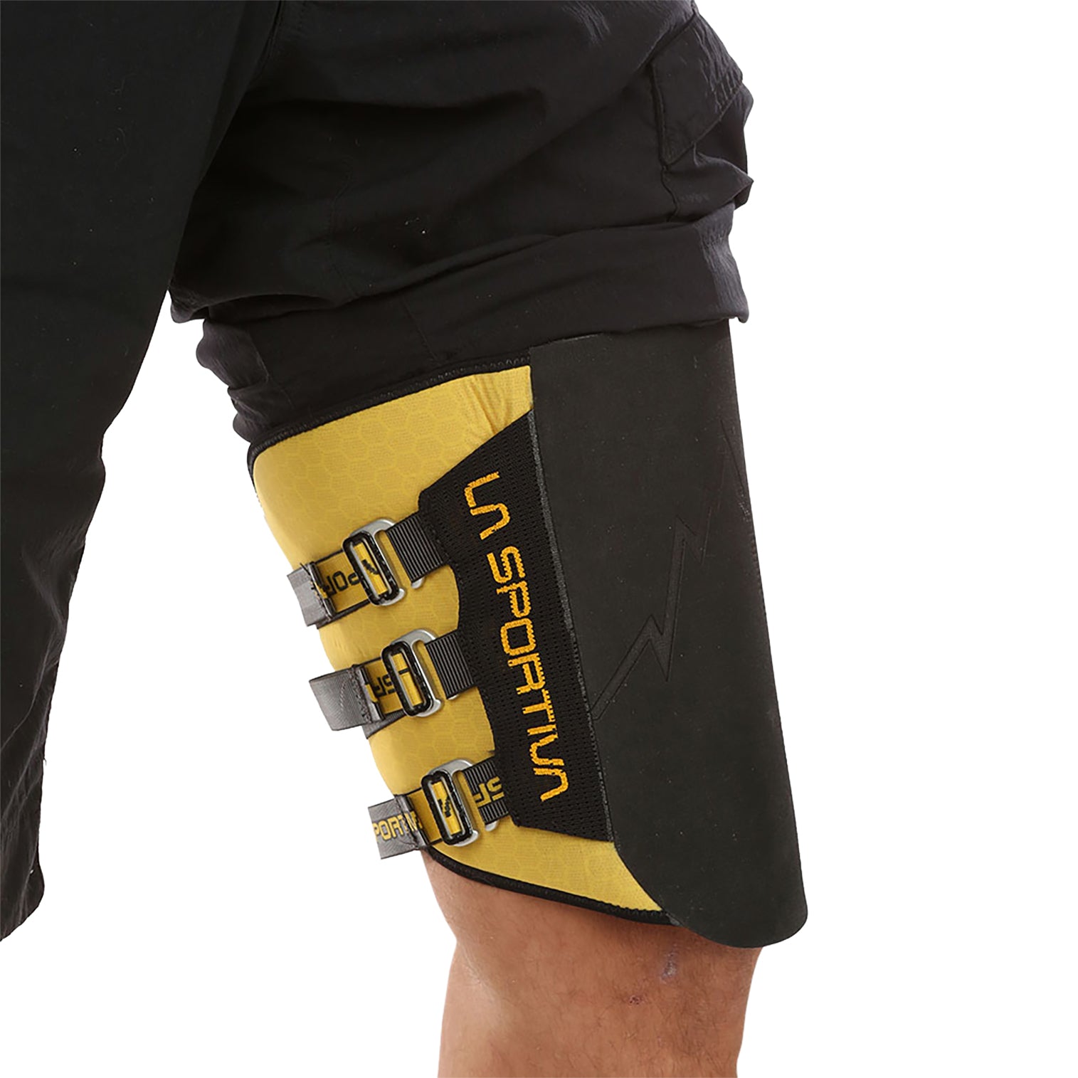 Laspo Knee Pad Black/Yellow Alt View #3
