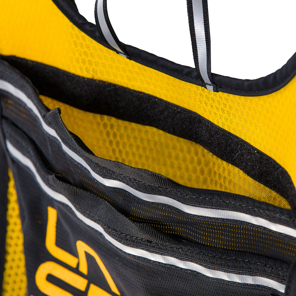 Gilet de course Noir/Jaune Alt View #3
