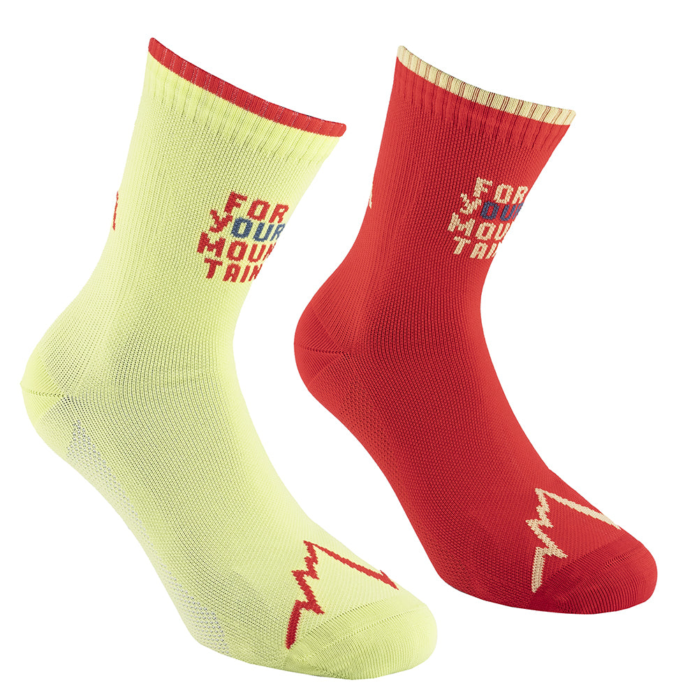 For Your Mountain Socks Zest/Cherry Tomato
