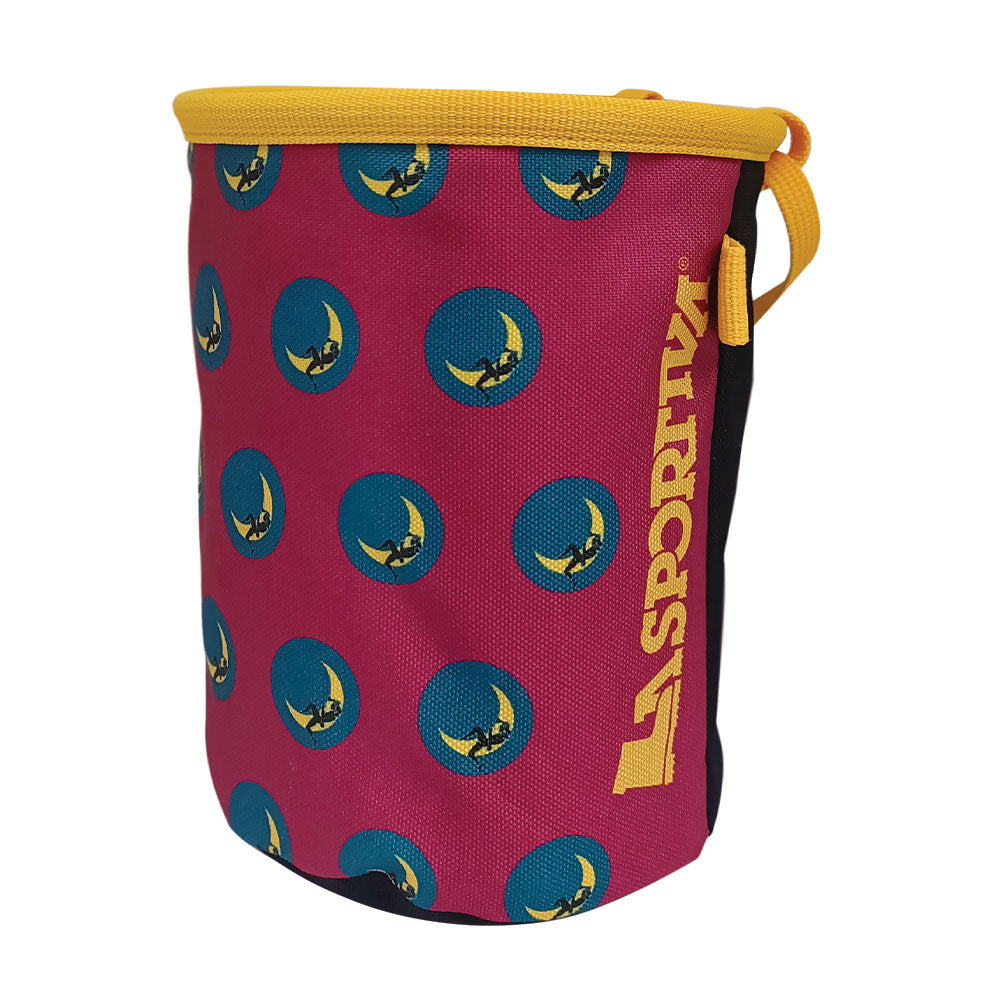 Sac à magnésie pour l'escalade sur la lune Fucsia/Giallo Alt View #1
