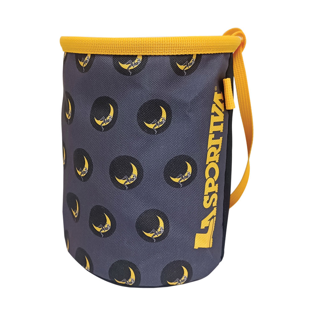 Sac à magnésie pour l'escalade sur la lune Carbone/Giallo Alt View #1
