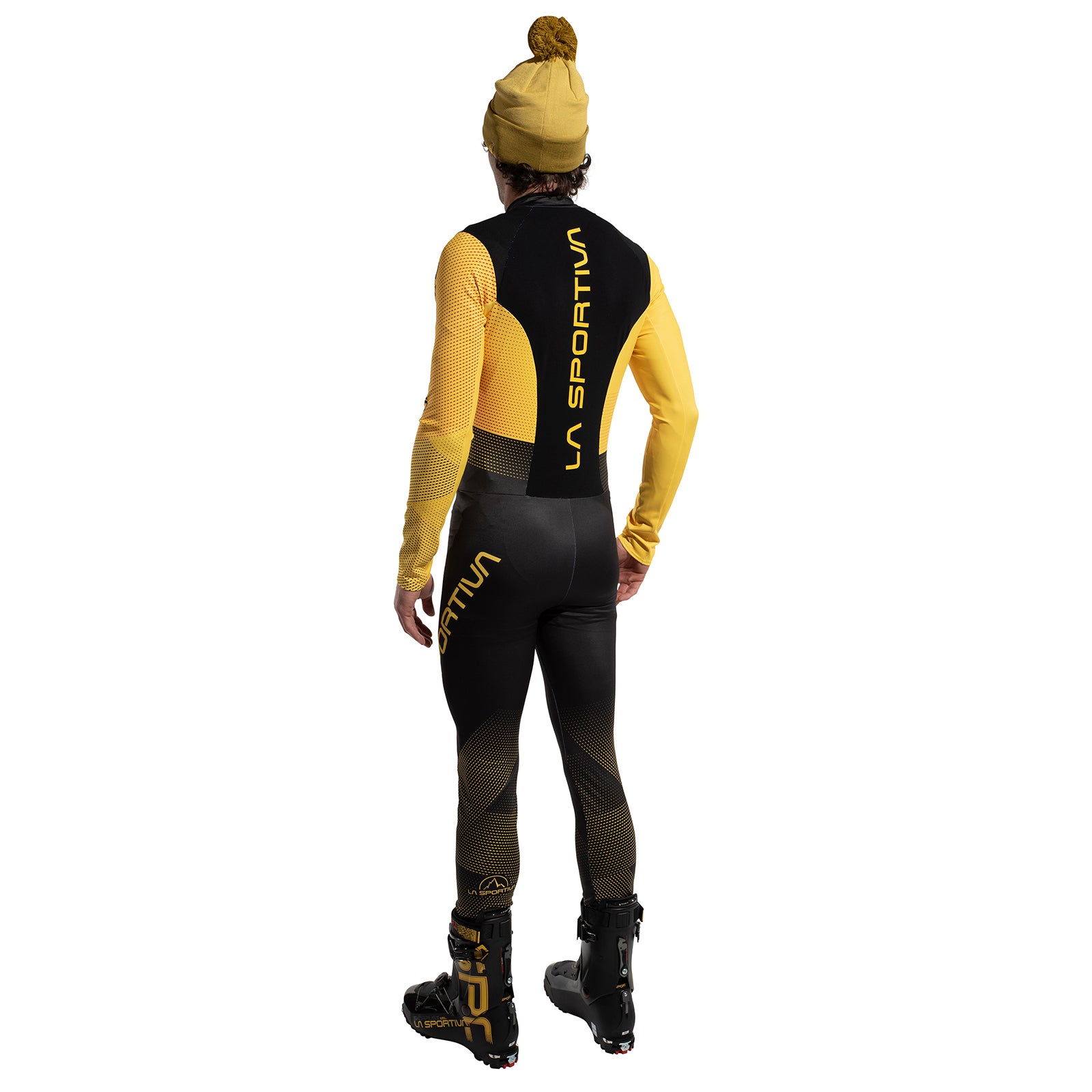 Stratos VI Racing Suit Men's Black/Yellow Alt View #2
