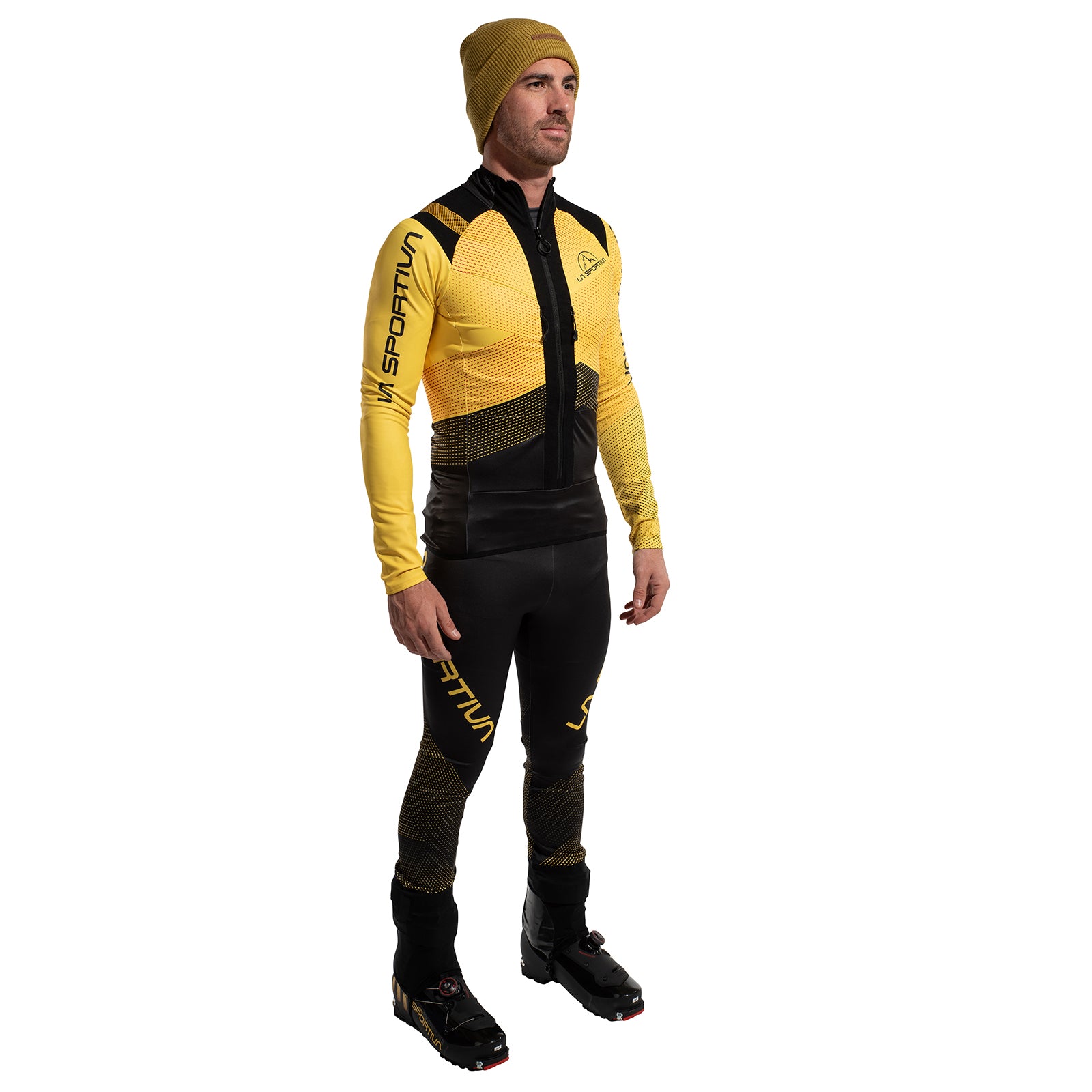 Stratos VI Racing Pants Men's Black/Yellow Alt View #4
