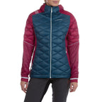 Aiguille Down Jacket Women's Storm Blue/Red Plum Alt View #1