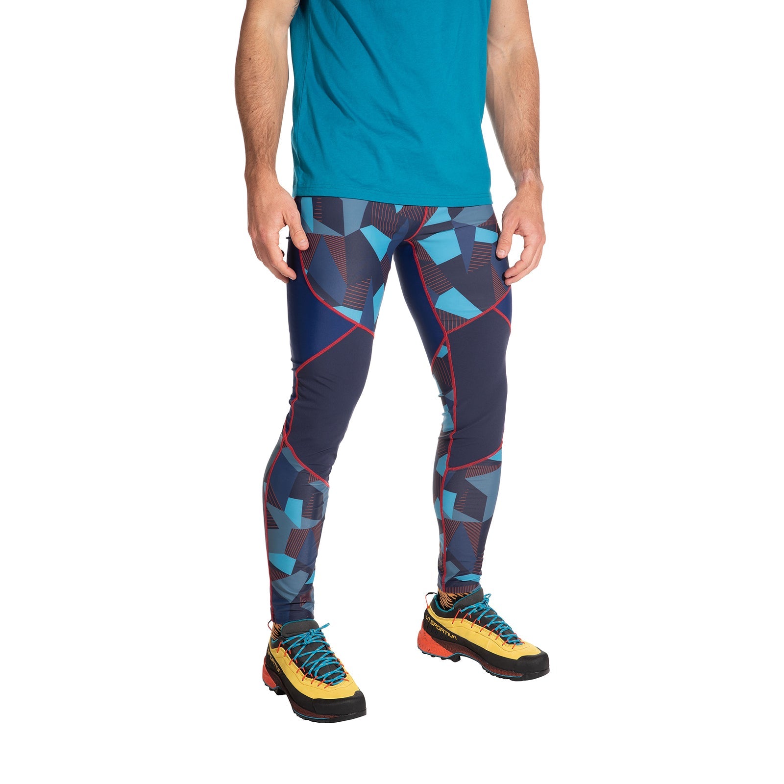 Dimension Tights Deep Sea/Cherry Tomato