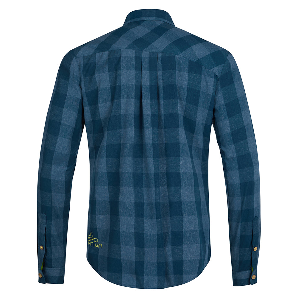 Chemise à manches longues Andes pour homme Storm Blue/Lime Punch Alt View #5
