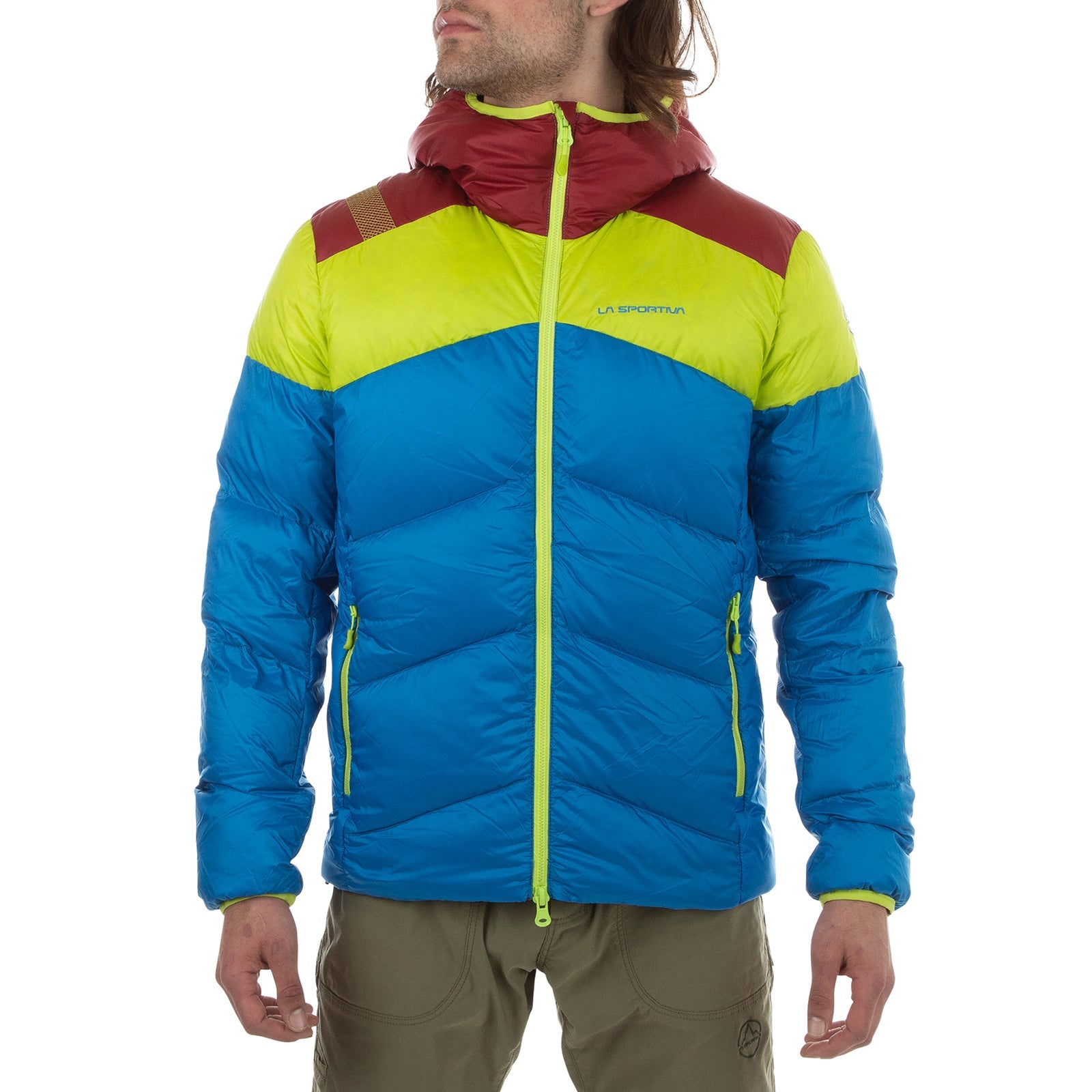 Nature Down Jacket Men's Electric Blue/Lime Punch