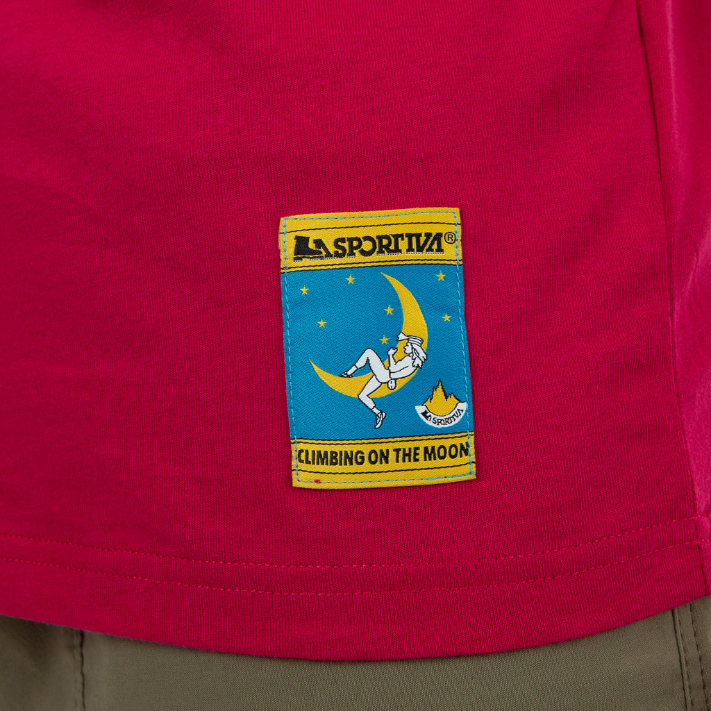 Climbing On The Moon T-Shirt Men's (2025) Fucsia/Giallo Alt View #4

