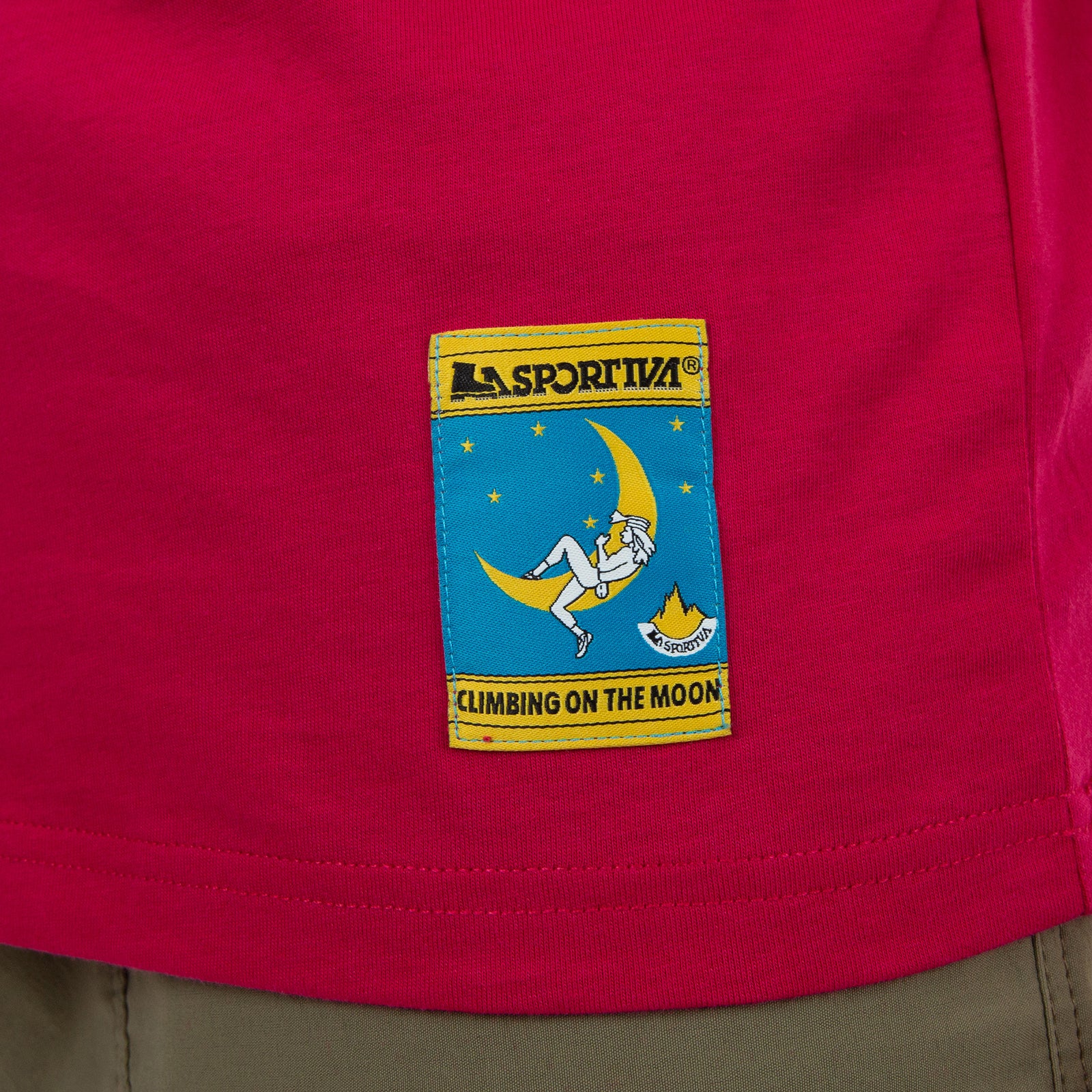 Climbing On The Moon T-Shirt Men's (2025) Fucsia/Giallo Alt View #4

