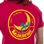 Climbing On The Moon T-Shirt Men's (2025) Fucsia/Giallo Alt View #5