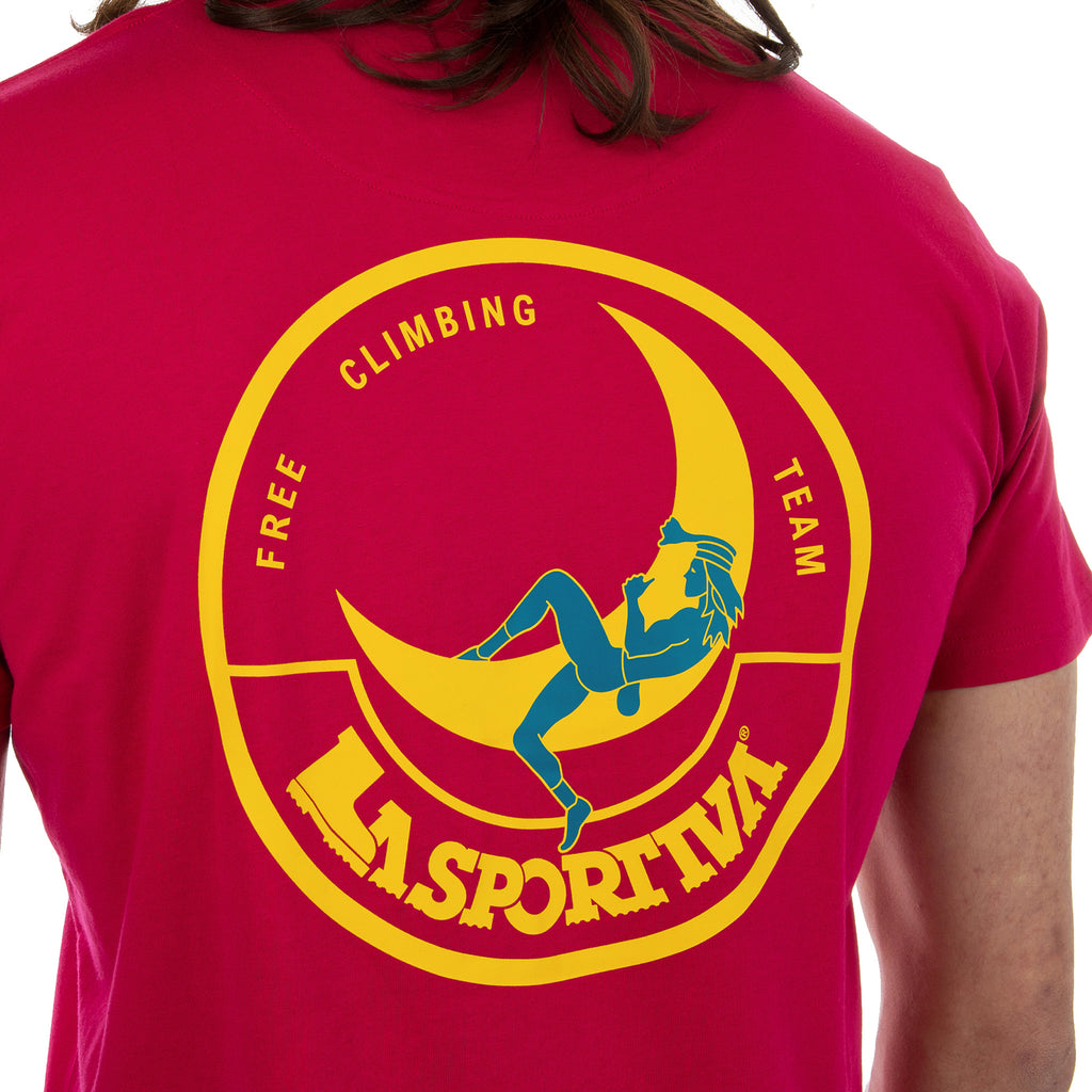 Climbing On The Moon T-Shirt Men's (2025) Fucsia/Giallo Alt View #6
