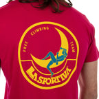 Climbing On The Moon T-Shirt Men's (2025) Fucsia/Giallo Alt View #6