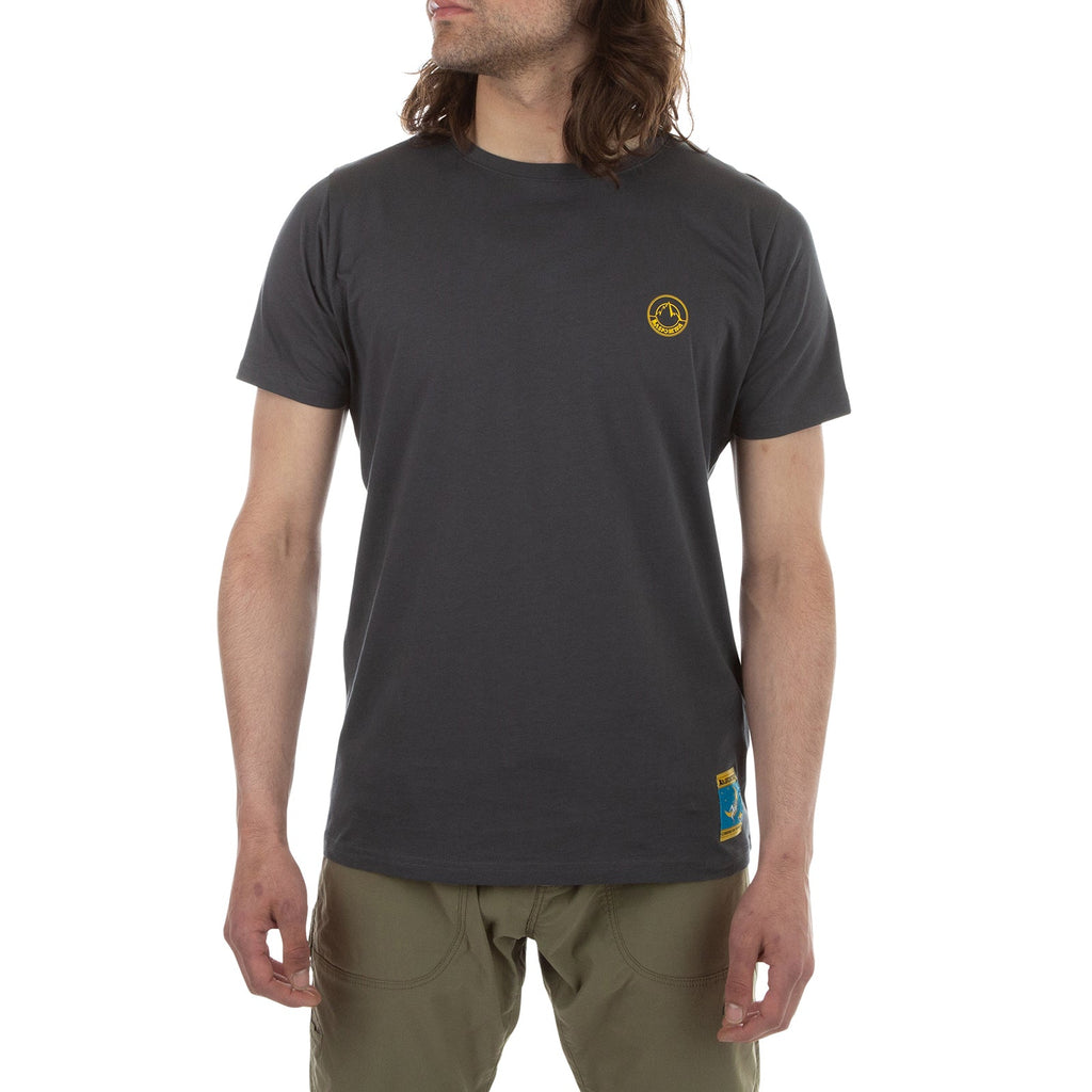 Climbing On The Moon T-Shirt Men's (2025) Carbon/Giallo Alt View #1
