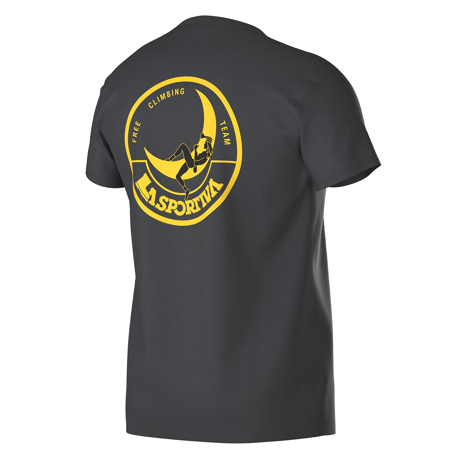 Climbing On The Moon T-Shirt Men's (2025) Carbon/Giallo Alt View #4
