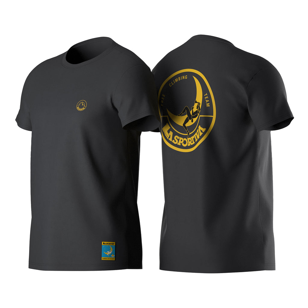 Climbing On The Moon T-Shirt Men's (2025) Carbon/Giallo Alt View #5
