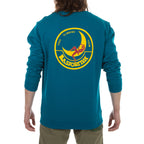 Climbing On The Moon Sweatshirt Men's (2025) Turchese/Giallo Alt View #2