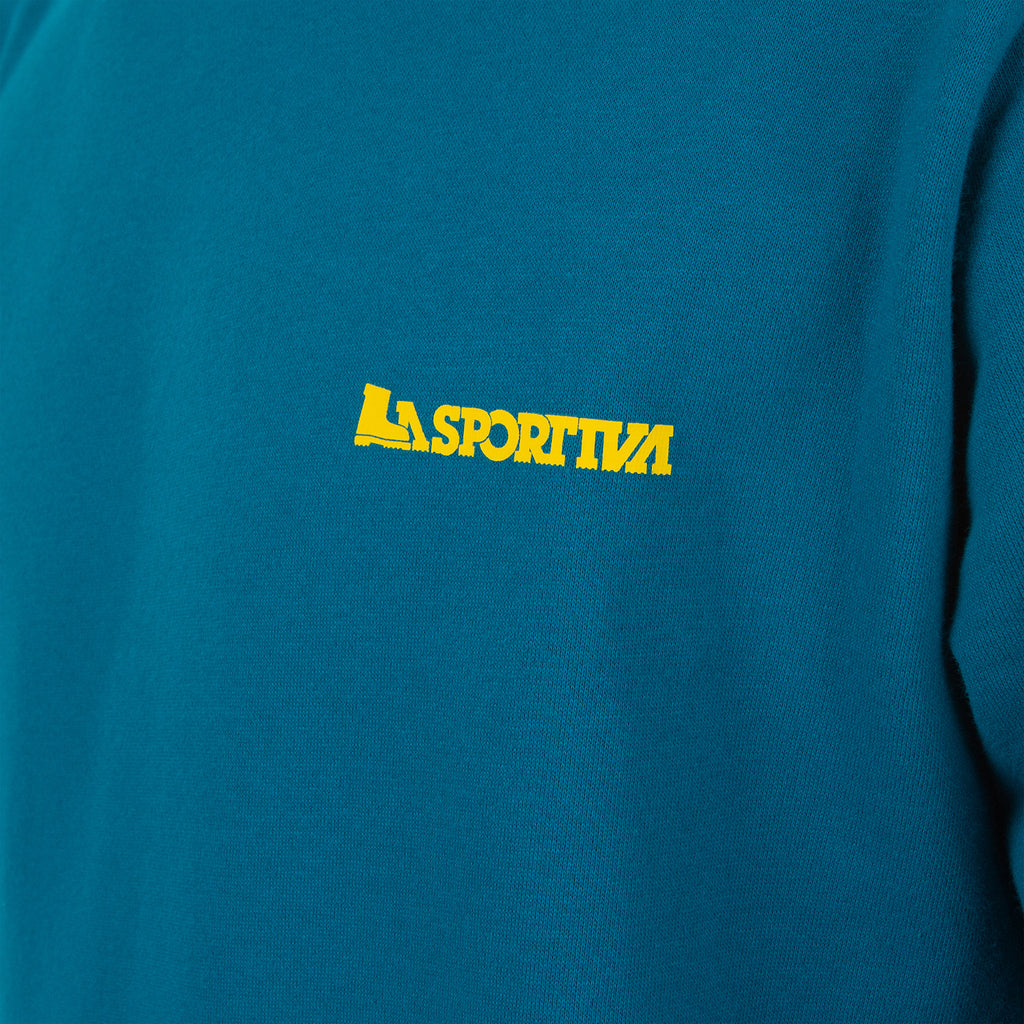 Climbing On The Moon Sweatshirt Men's (2025) Turchese/Giallo Alt View #4
