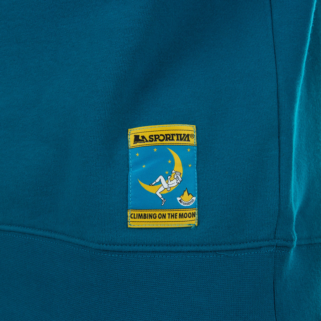 Climbing On The Moon Sweatshirt Men's (2025) Turchese/Giallo Alt View #5

