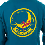 Climbing On The Moon Sweatshirt Men's (2025) Turchese/Giallo Alt View #6