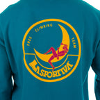Climbing On The Moon Sweatshirt Men's (2025) Turchese/Giallo Alt View #7