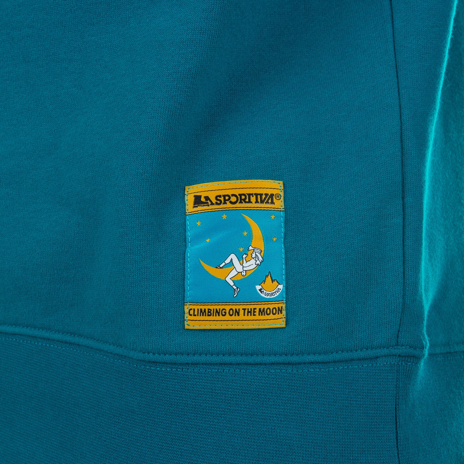 Climbing On The Moon Sweatshirt Men's (2025) Turchese/Giallo Alt View #9
