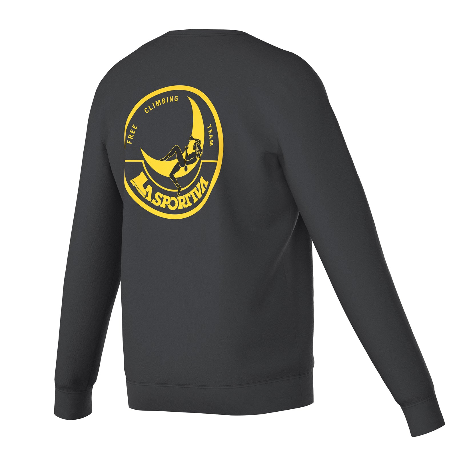 Climbing On The Moon Sweatshirt Men's (2025) Carbon/Giallo Alt View #6
