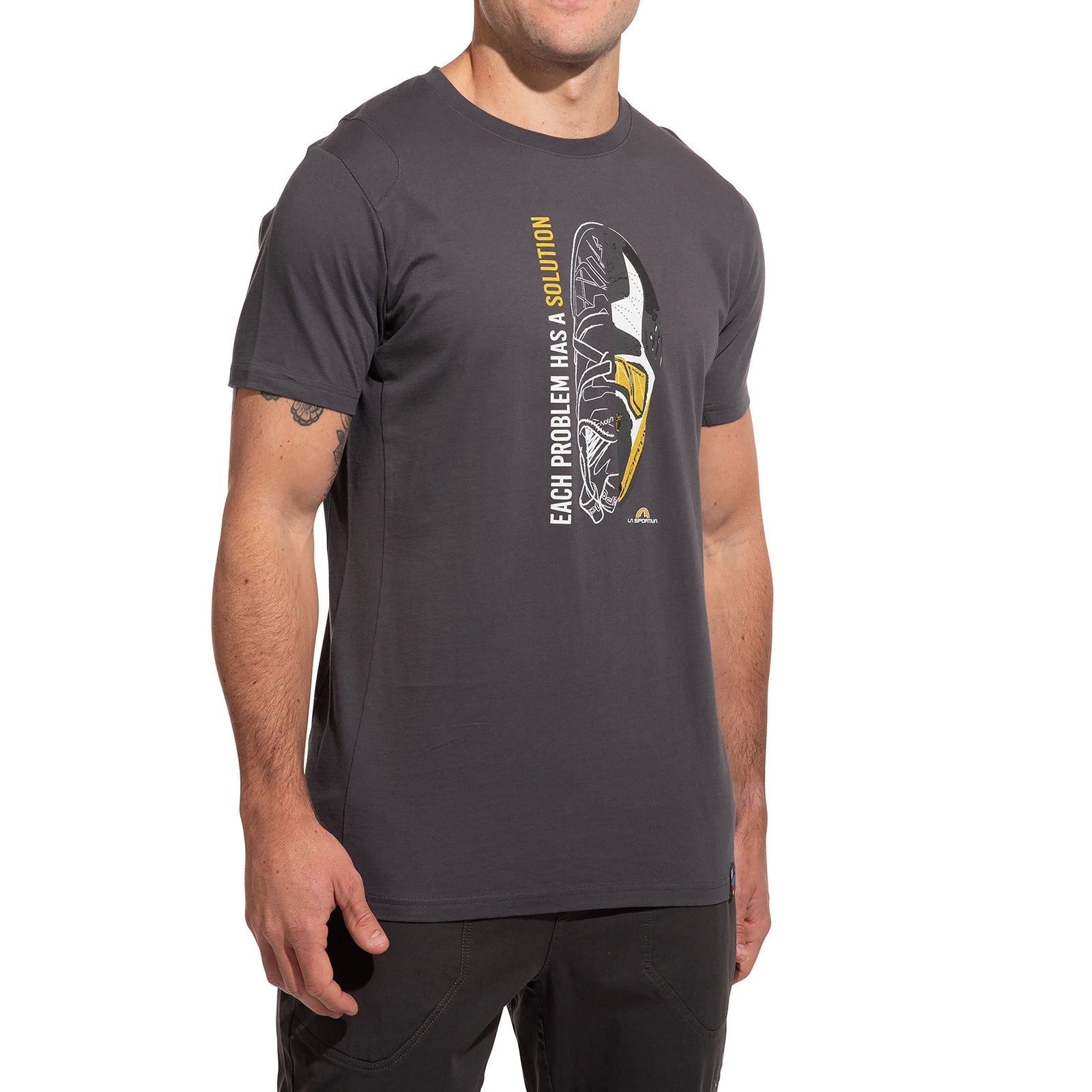 Solution T-Shirt Men's (2025) Carbon/Yellow