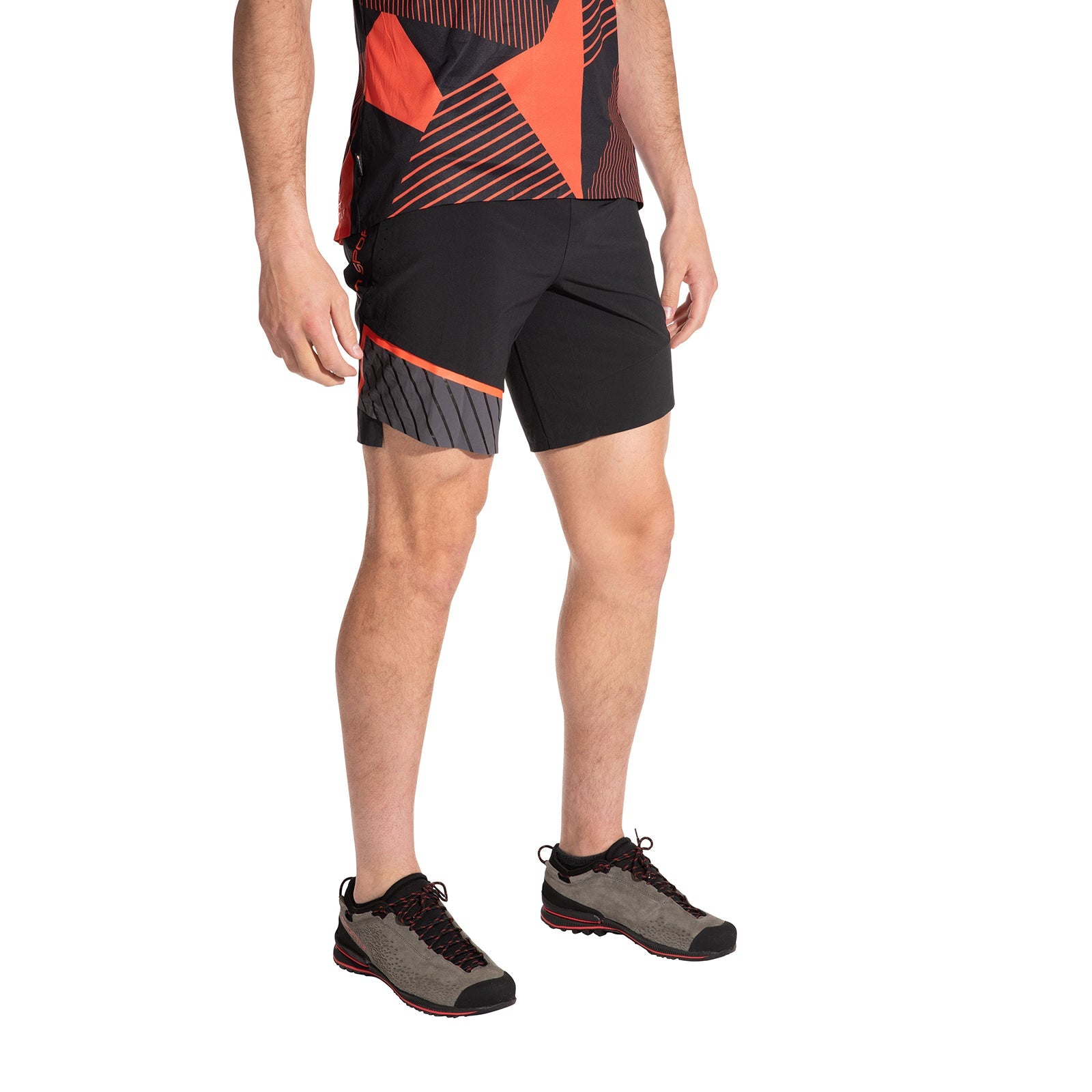 Comp Shorts Men's (2025) Black/Cherry Tomato