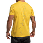 T-shirt Dawn Wall pour homme Jaune Alt View #2
