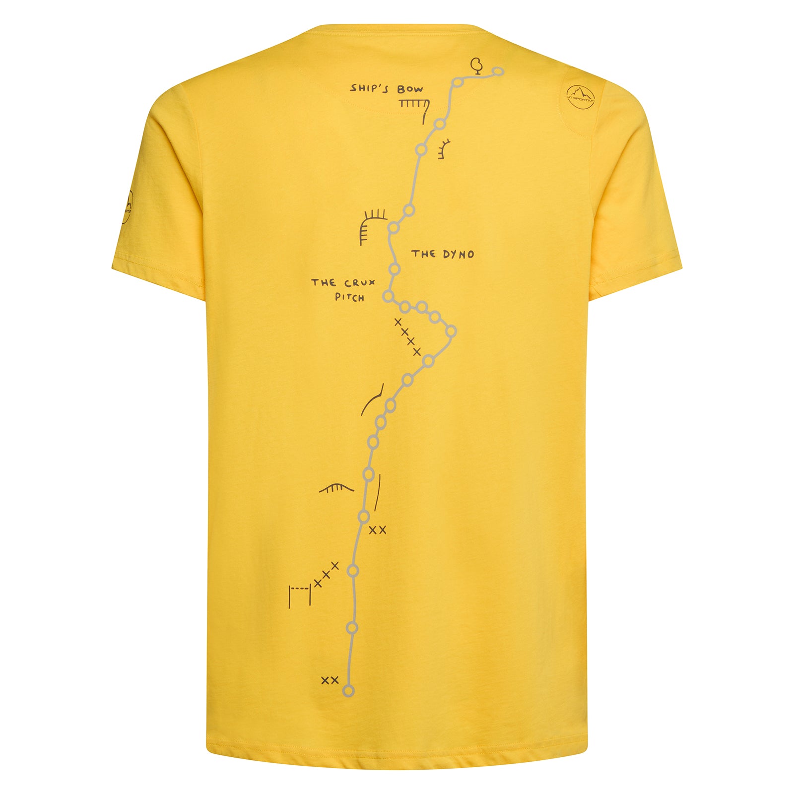 T-shirt Dawn Wall pour homme Jaune Alt View #4
