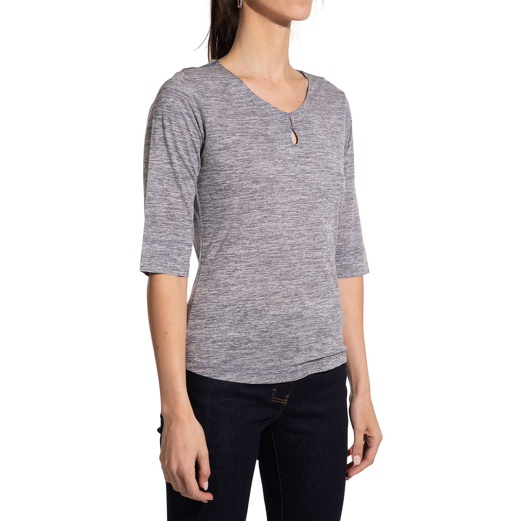 T-shirt à fleurs sauvages pour femmes Deep Sea Alt View #1
