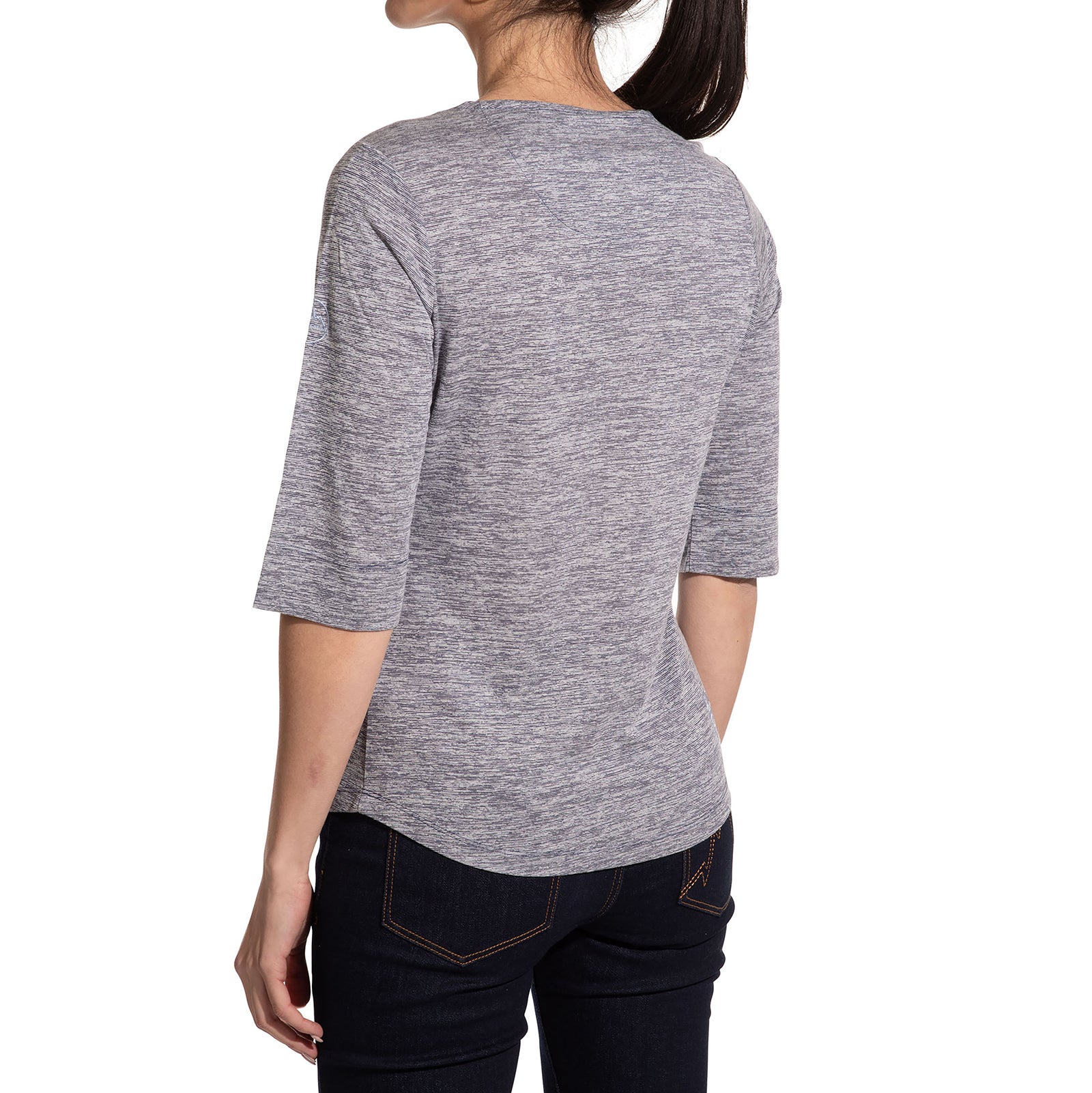 T-shirt à fleurs sauvages pour femmes Deep Sea Alt View #2
