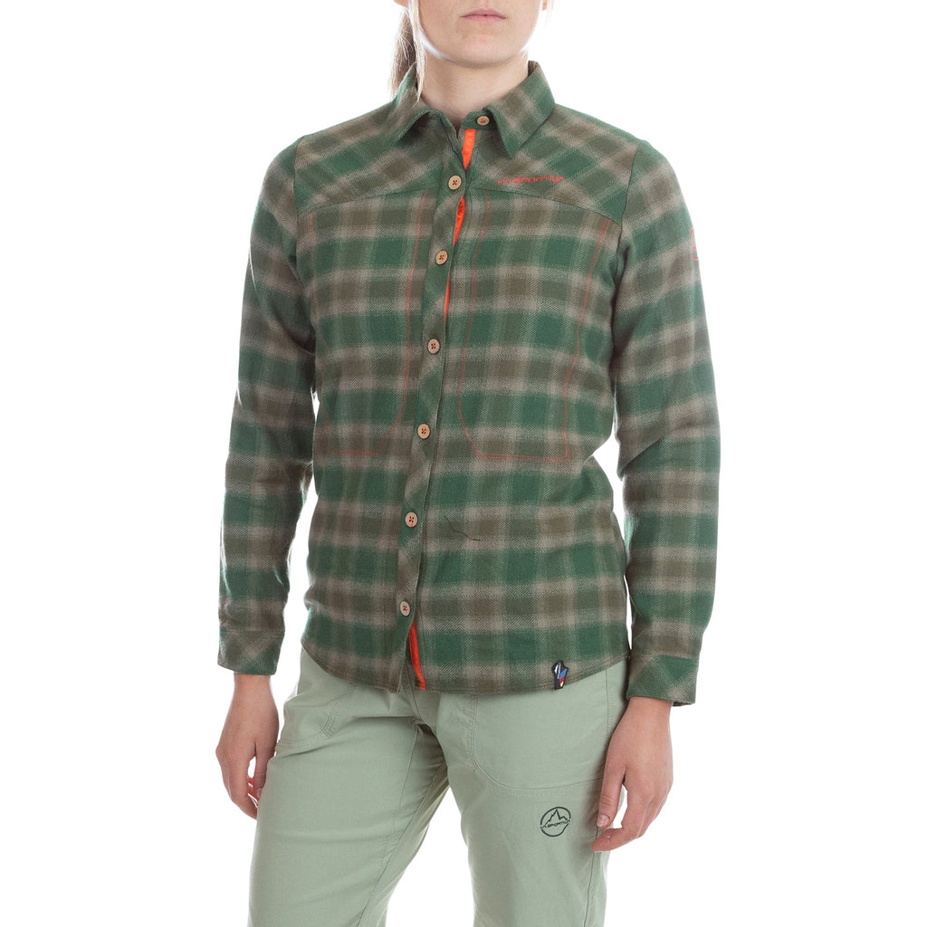 Chemise à carreaux Rambler pour femme (2024) Forest/Cherry Tomato Alt View #1
