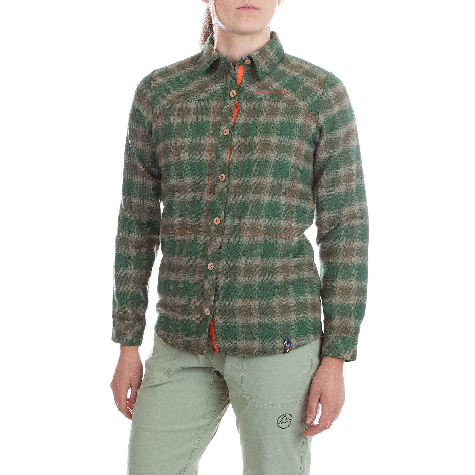 Chemise à carreaux Rambler pour femme (2024) Forest/Cherry Tomato