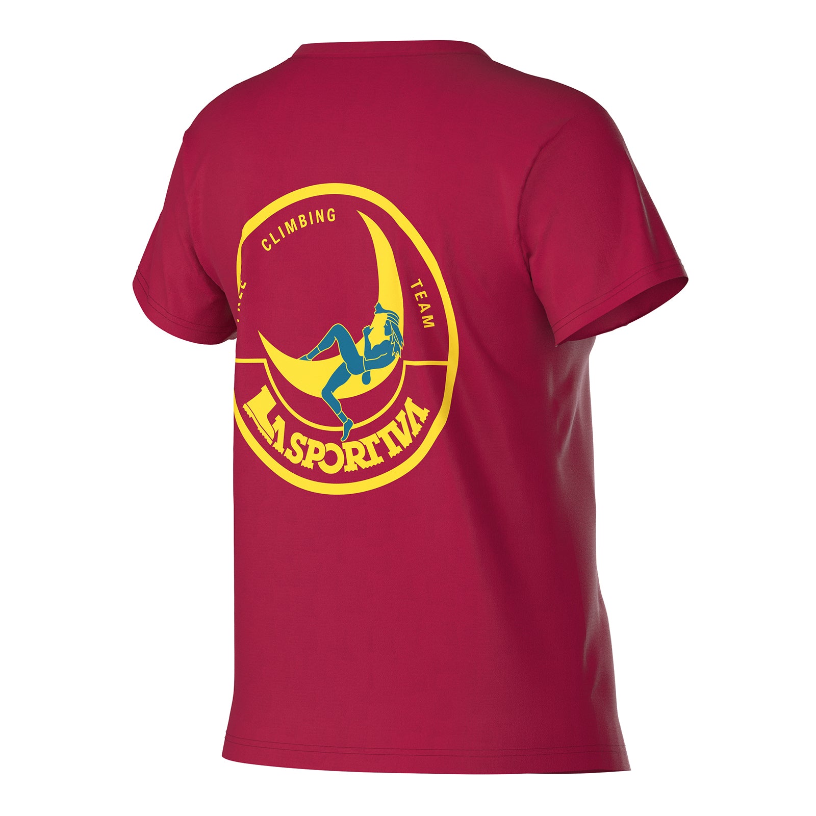 Climbing On The Moon T-Shirt Women's (2025) Fucsia/Giallo Alt View #4
