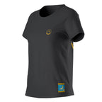 T-shirt d'escalade femme "Sur la lune" (2025) Carbone/Giallo Alt View #3