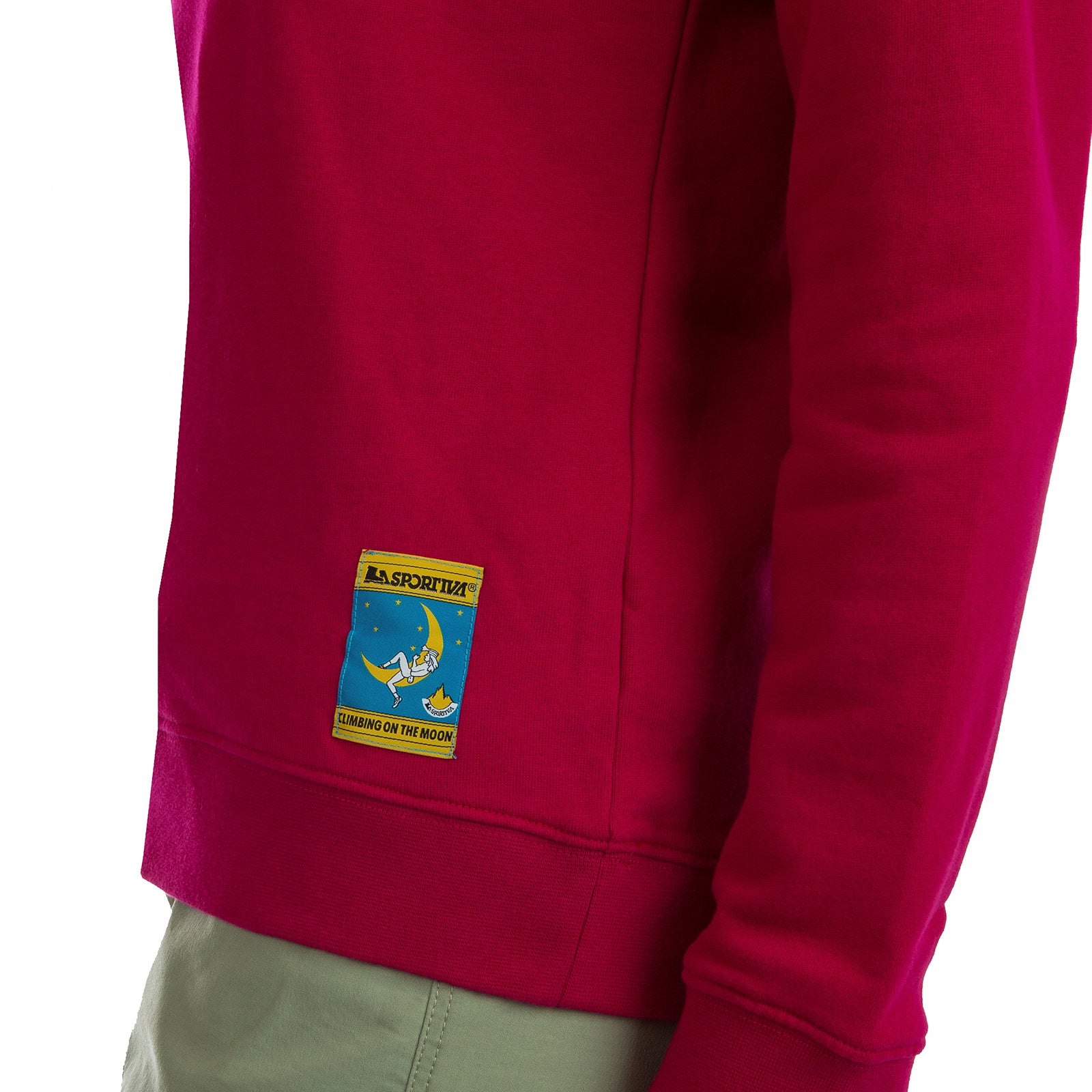 Sweat-shirt Femme "Escalade sur la Lune" (2025) Fucsia/Giallo Alt View #8
