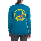Climbing On The Moon Sweatshirt Women's (2025) Turchese/Giallo Alt View #2