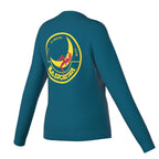 Climbing On The Moon Sweatshirt Women's (2025) Turchese/Giallo Alt View #4