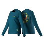 Climbing On The Moon Sweatshirt Women's (2025) Turchese/Giallo Alt View #5